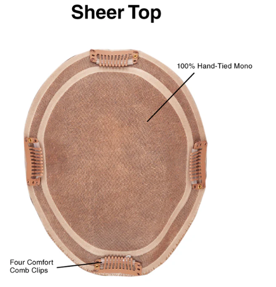 Sheer Top 14- Human Hair Topper