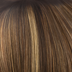 Almond Rocka  -   Cappucino-based, with a mix of dark strawberry blond and medium golden blond highlights. 