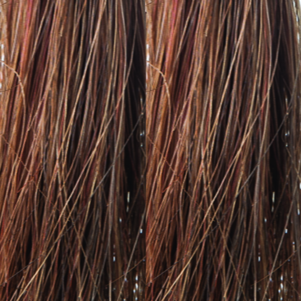 Bronzed Brown  -  This bronze based medium red is great and full of coco chocolate lowlights and hazel copper highlights. Bronzed Brown has eye catching glimmers of rosewood and autumn orange.