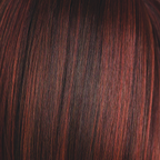 Burnt Chili  -  This sassy, spicy red is irresistible with a slight depth to the root flowing into rusty red and cherry color. Burnt Chili gives off many different red tones and red lights.  This coppery concoction is flawless and is one of our high heat colors.
