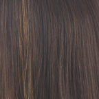 Kahlua Blast  -  A cool toned brown that has a Dark Chocolate-base. This color has a lively yellow golden streak on the front, making it a statement color for daily wear.